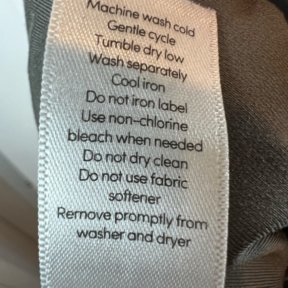 Athleta Spar Colorblock 7/8 Leggings Olive Green Black Compression Womens Medium - Picture 13 of 14